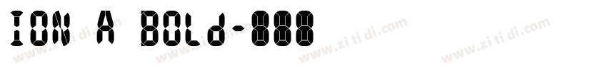 ION A Bold字体转换